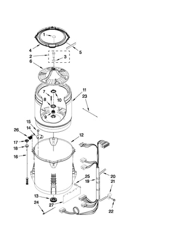 Basket and tub parts