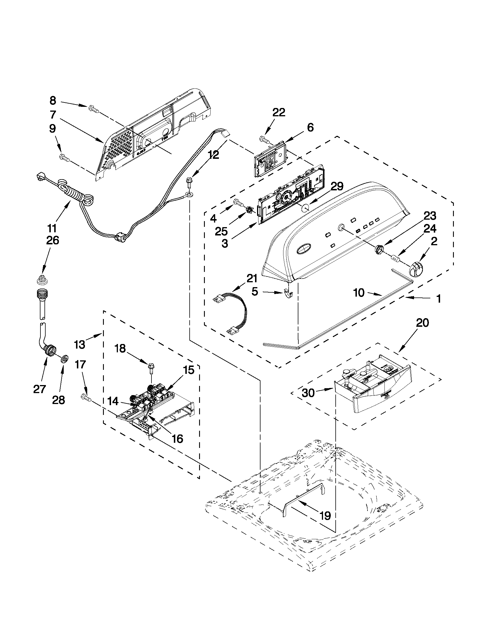 CONSOLE AND DISPENSER PARTS