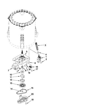 Gearcase, motor and pump parts