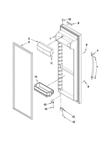 Refrigerator door parts