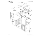 Whirlpool 7MWTW5700YW1 top and cabinet parts diagram