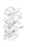 Refrigerator shelf parts