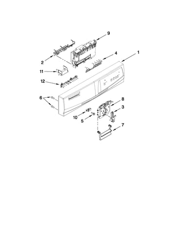 Control panel and latch parts