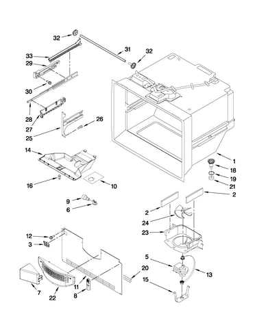 Freezer liner parts