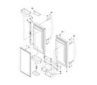 KitchenAid KBFS22EWBL3 refrigerator door parts diagram