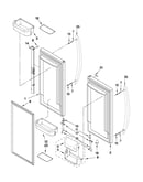 Refrigerator door parts
