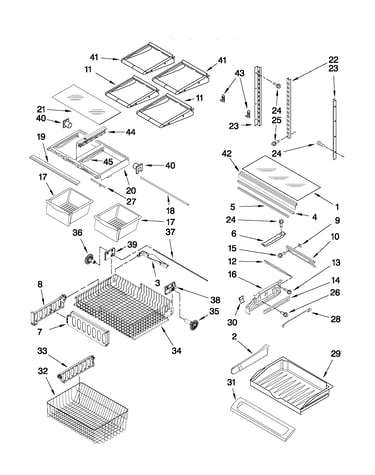Shelf parts