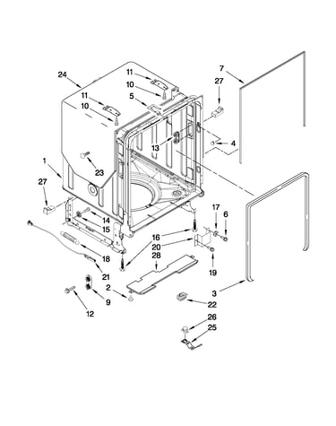 Tub and frame parts