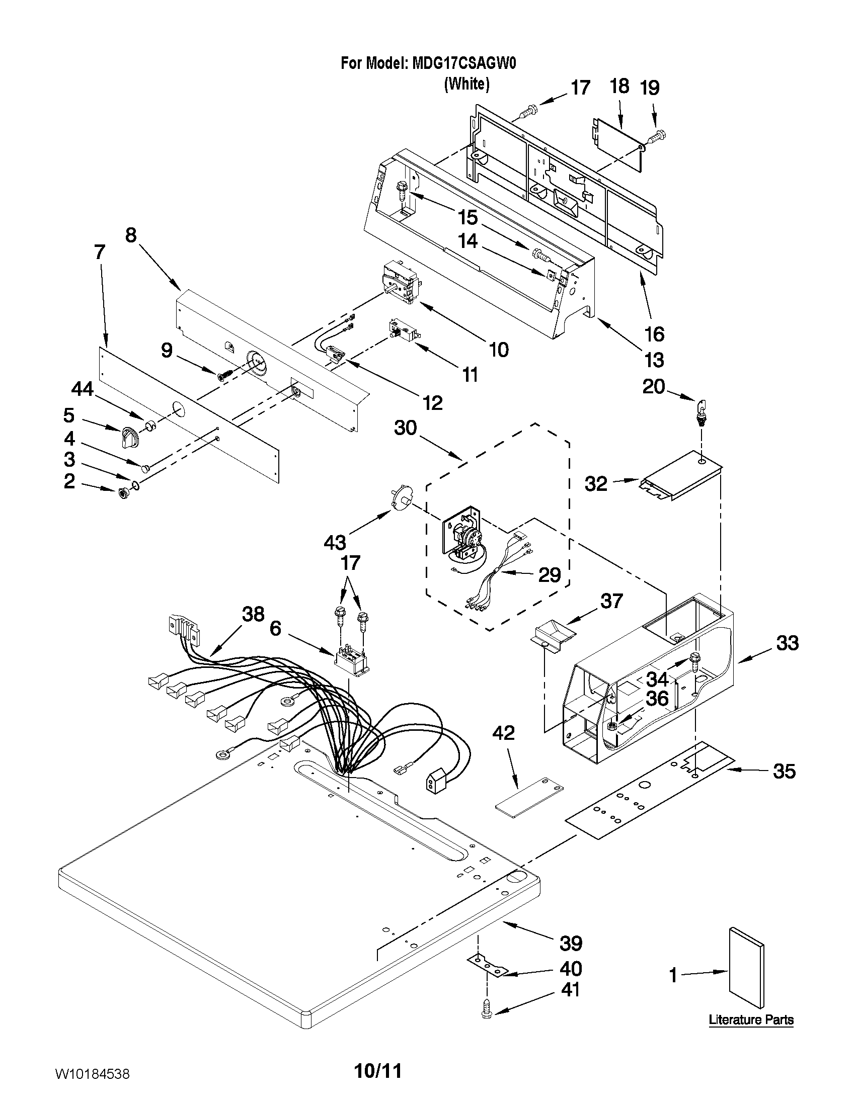 Top and console parts