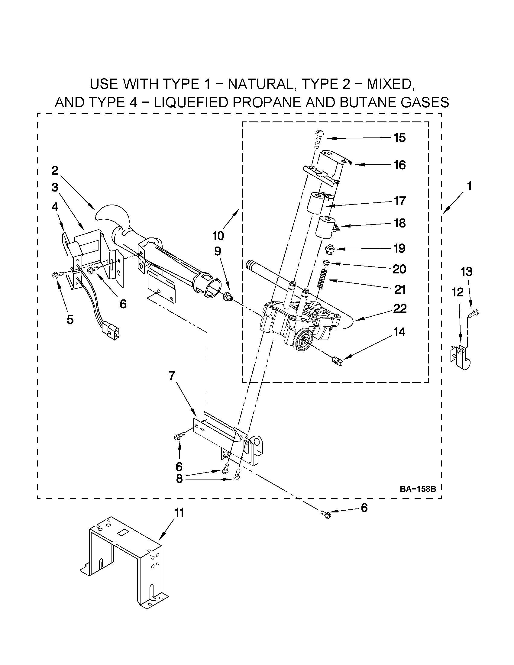 W10096909 BURNER ASSEMBLY