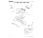 Maytag MGDB850WR0 top and console parts diagram
