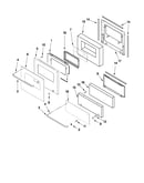 Oven door parts
