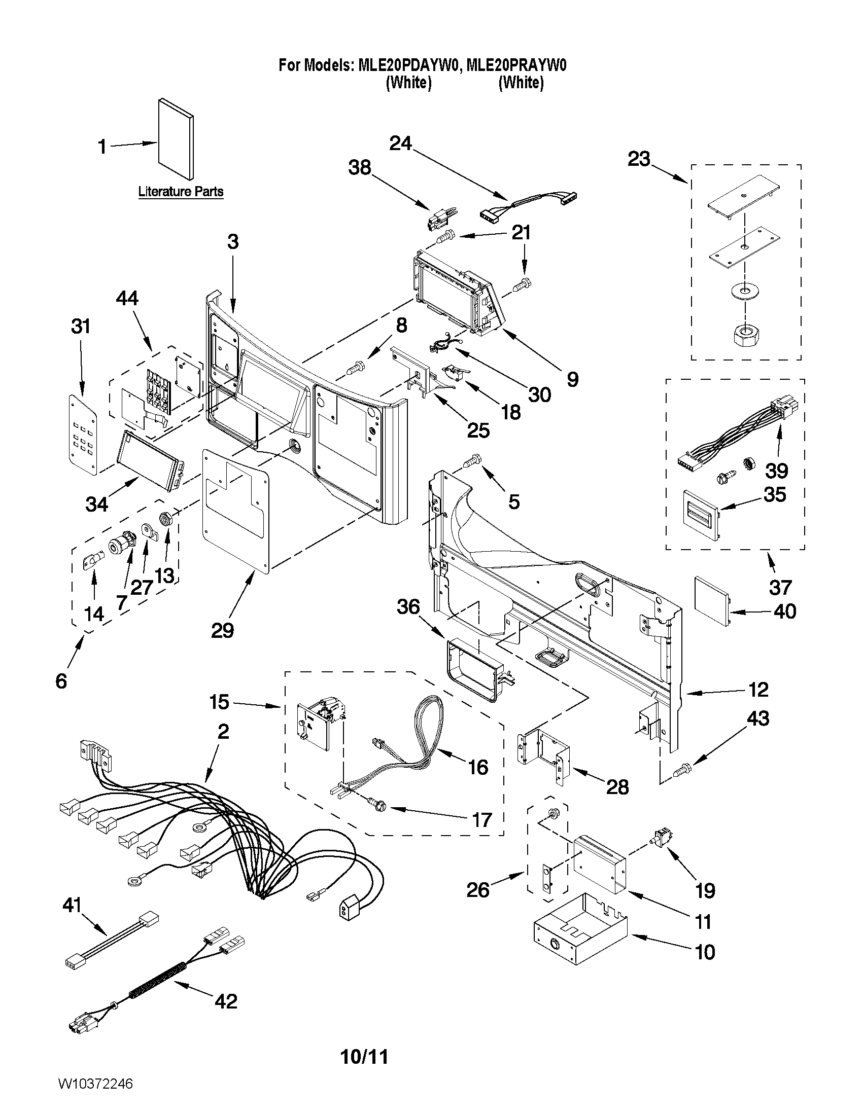 Control panel parts