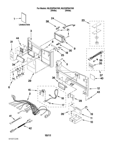Control panel parts