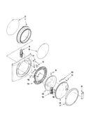 Washer door parts