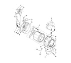 Maytag MLE20PDAYW0 tub and basket parts diagram