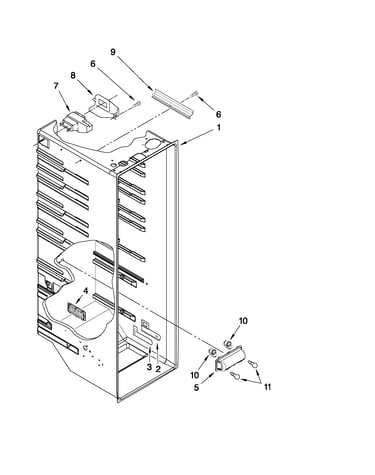 Refrigerator liner parts