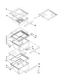 Refrigerator shelf parts