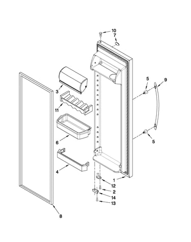 Refrigerator door parts