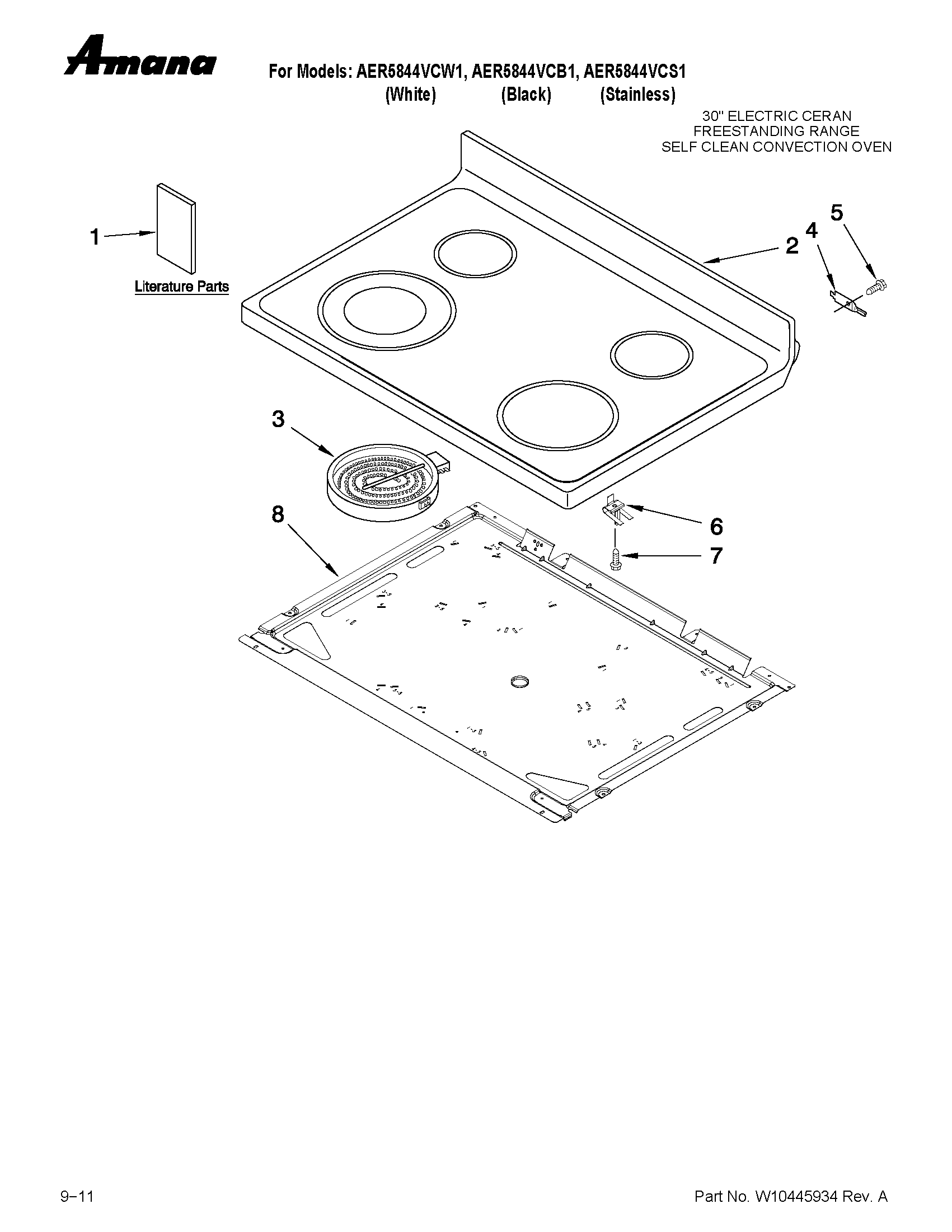 COOKTOP PARTS