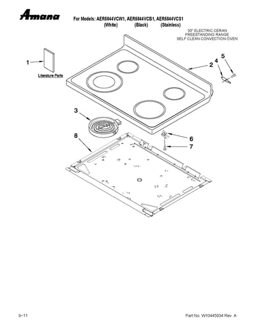 Cooktop parts