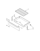 Drawer and rack parts