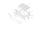 Maytag MER7775WB2 drawer and rack parts diagram