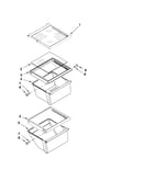 Refrigerator shelf parts