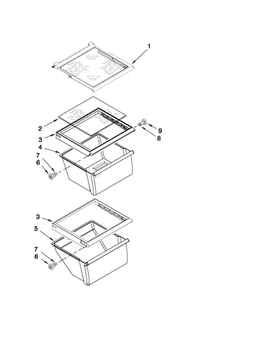 Refrigerator shelf parts