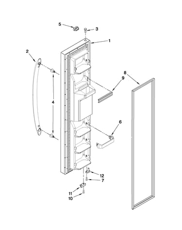 Freezer door parts