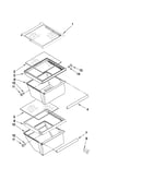Refrigerator shelf parts