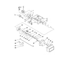 Maytag MSD2542VES04 motor and ice container parts diagram