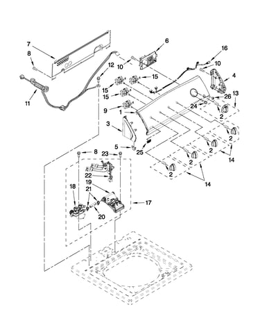 Console and water inlet parts