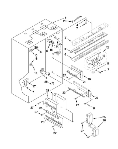 Refrigerator liner parts