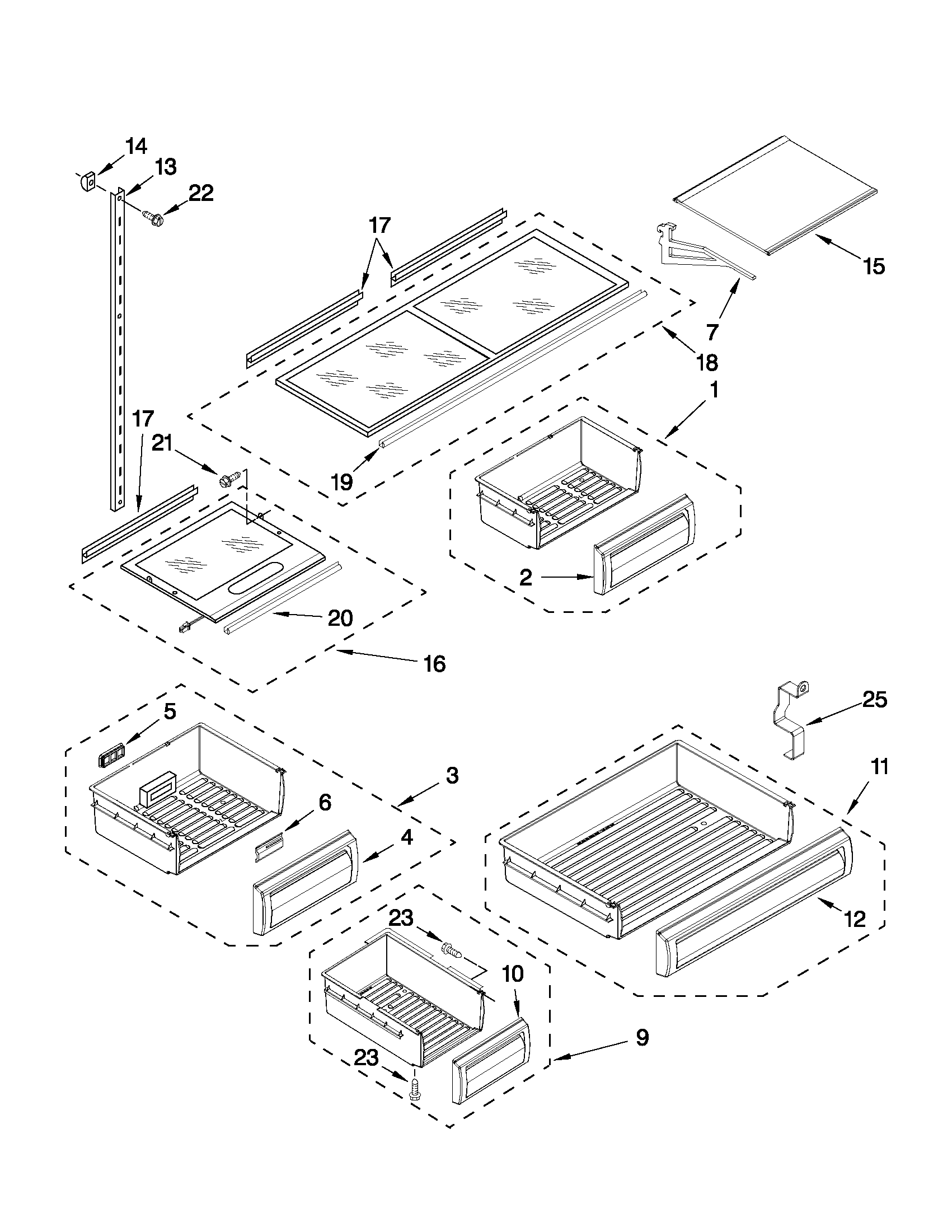 Shelf parts