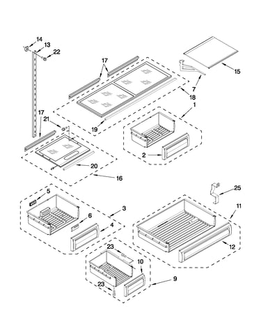 Shelf parts