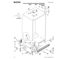 Maytag MSD2559XEB03 cabinet parts diagram