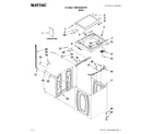 Maytag 7MMVWX500YW1 top and cabinet parts diagram