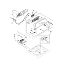 Maytag 7MMVWX500YW1 console and dispenser parts diagram