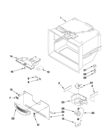 Freezer liner parts