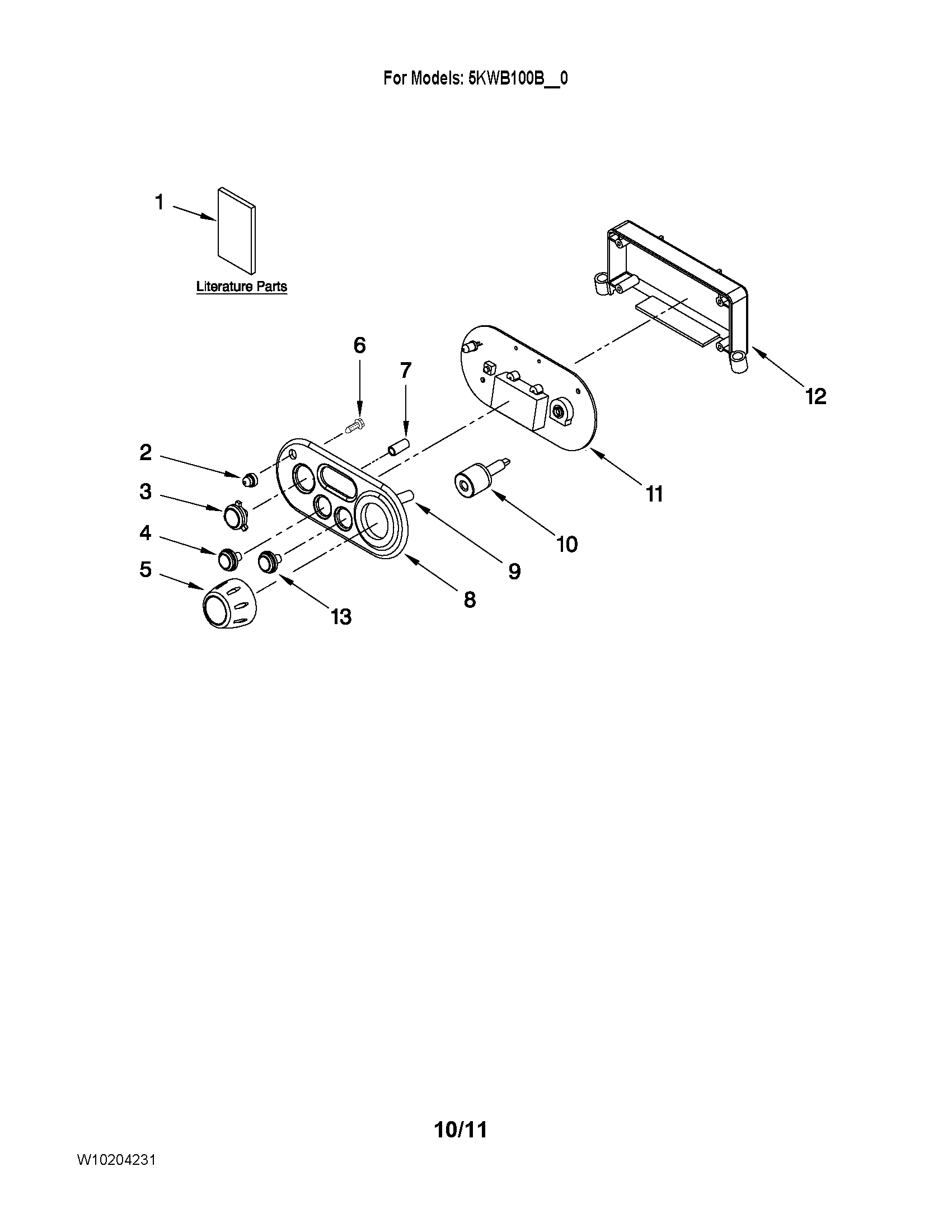 Control panel parts