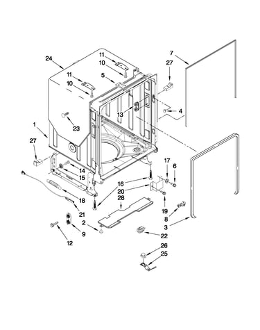Tub and frame parts