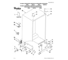 Whirlpool GSF26C4EXS02 cabinet parts diagram