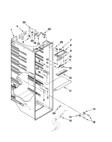 Refrigerator liner parts