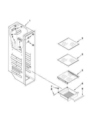 Freezer liner parts