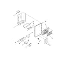 Whirlpool GSF26C4EXY02 dispenser front parts diagram