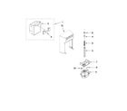 Whirlpool GSF26C4EXB02 motor and ice container parts diagram