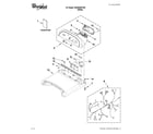 Whirlpool WGD8200YW0 top and console parts diagram