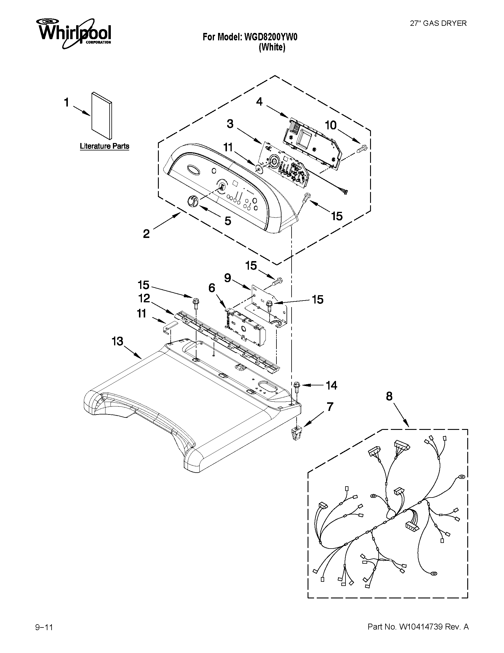 Top and console parts