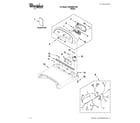 Whirlpool WGD8600YW0 top and console parts diagram